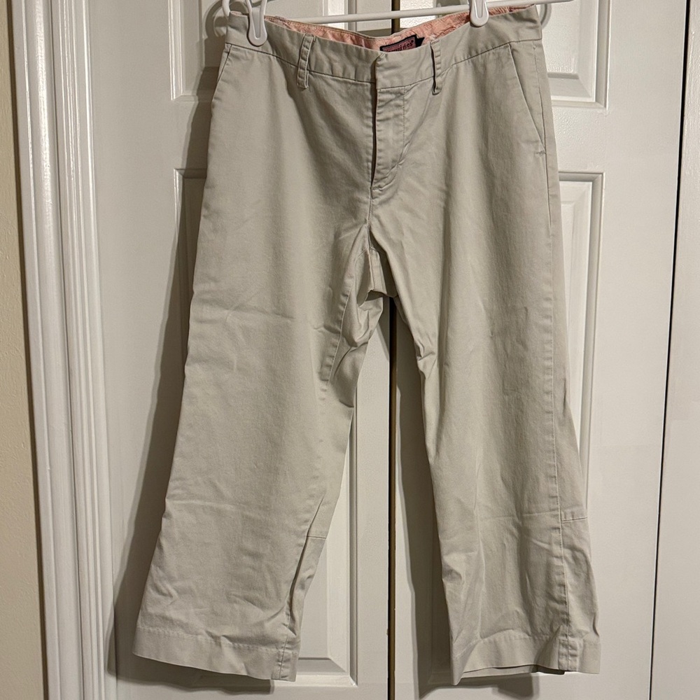 Vineyard Vines Women's Cream Wide Leg Pants